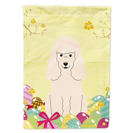 Carolines Treasures Easter Eggs Poodle White Garden Size Flag BB6070GF